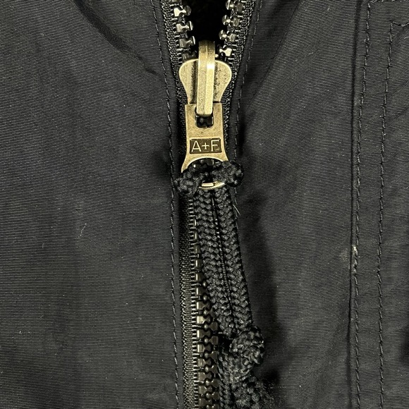 ABERCROMBIE & FITCH Reversible Ski Jacket Mens Size Large Navy Blue Gray  A&F - Picture 7 of 16